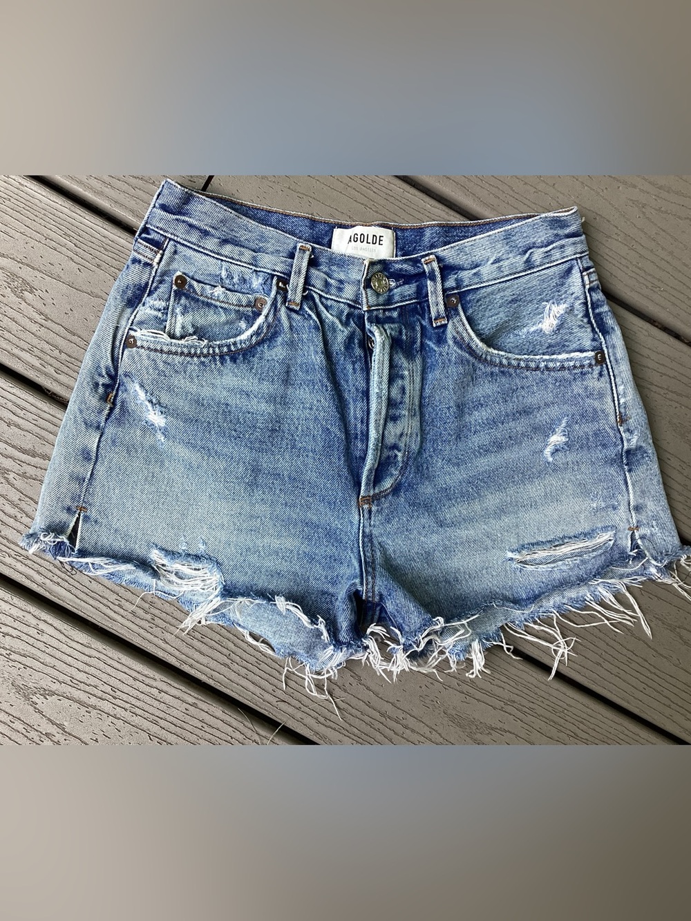 Agolde Jaden Jean shorts size 27 - Picture 2 of 4